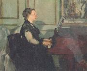 Edouard Manet Mme Manet at the Piano (mk40) oil on canvas